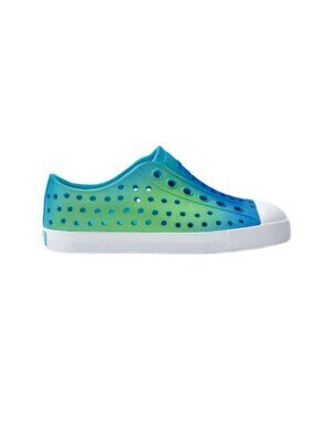 Native Shoes Jefferson Print Junior - Aquarius Blue/Shell White/Hilly UV Blur